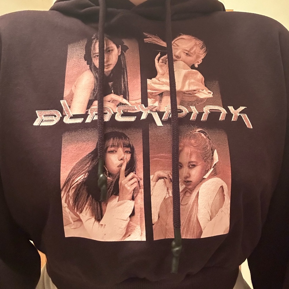 Blackpink cropped hoodie